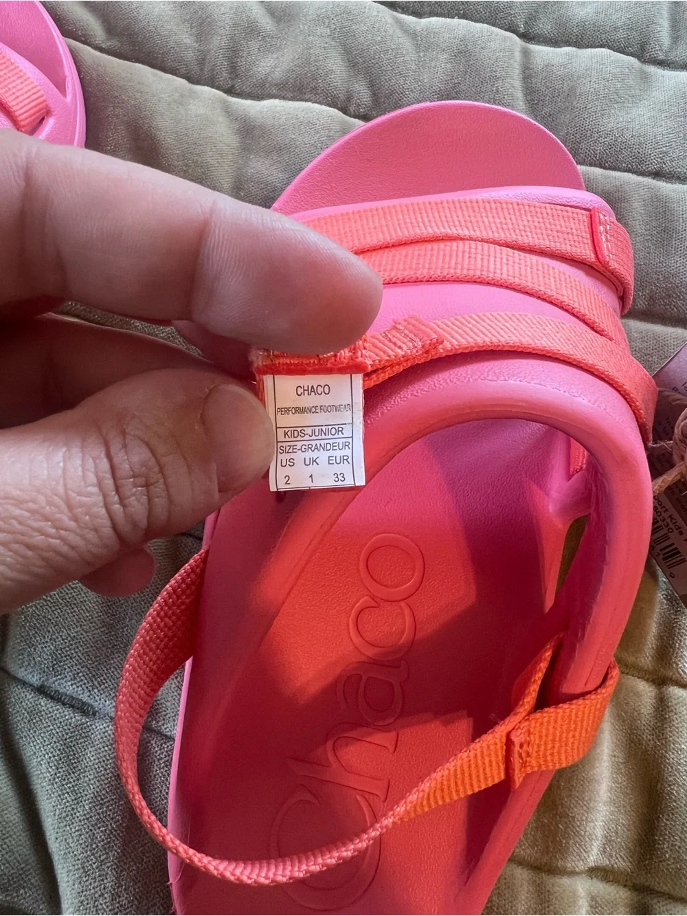Chaco NWT Chillos Sport Kids Rose Sandals